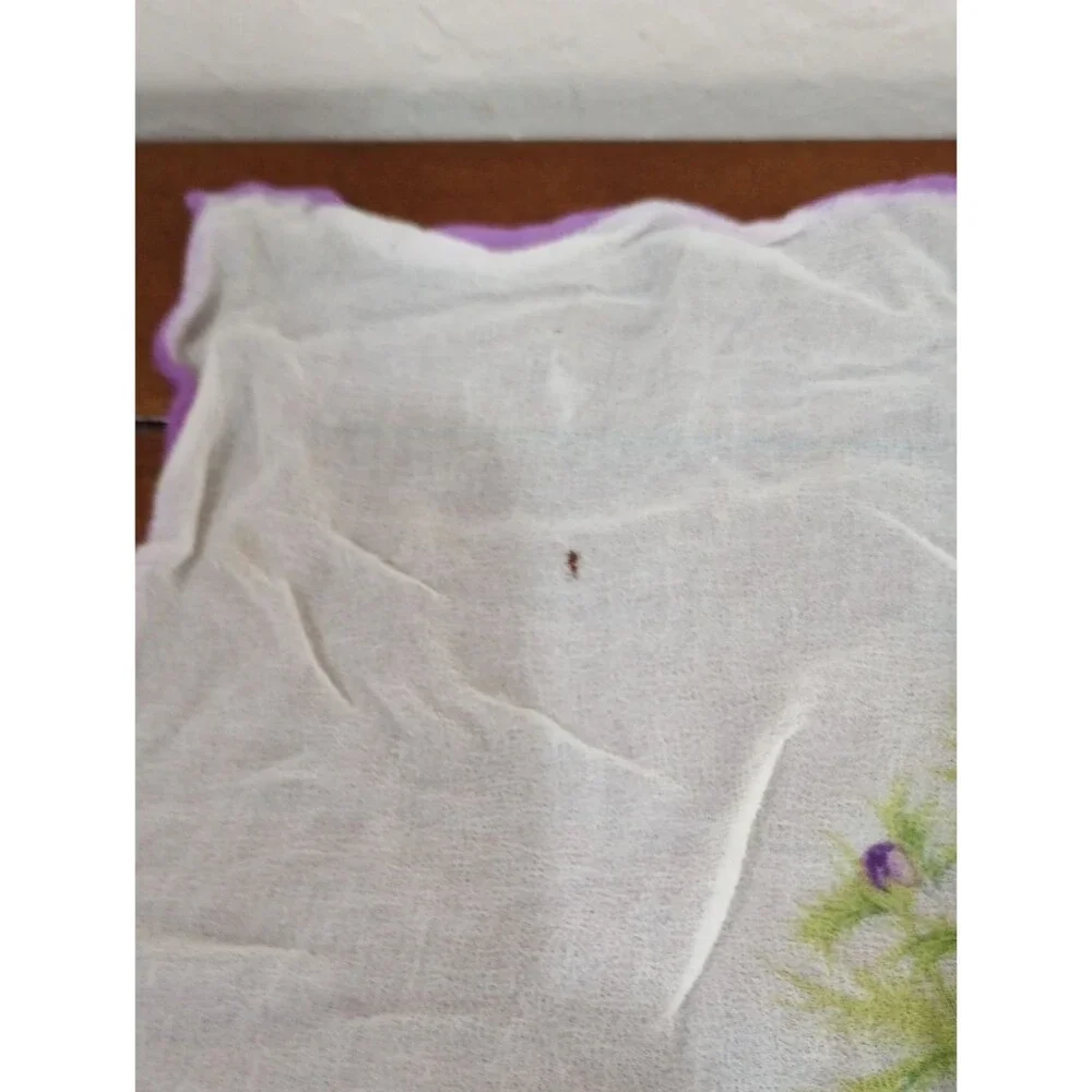 Purple Floral Scarf, Vintage!